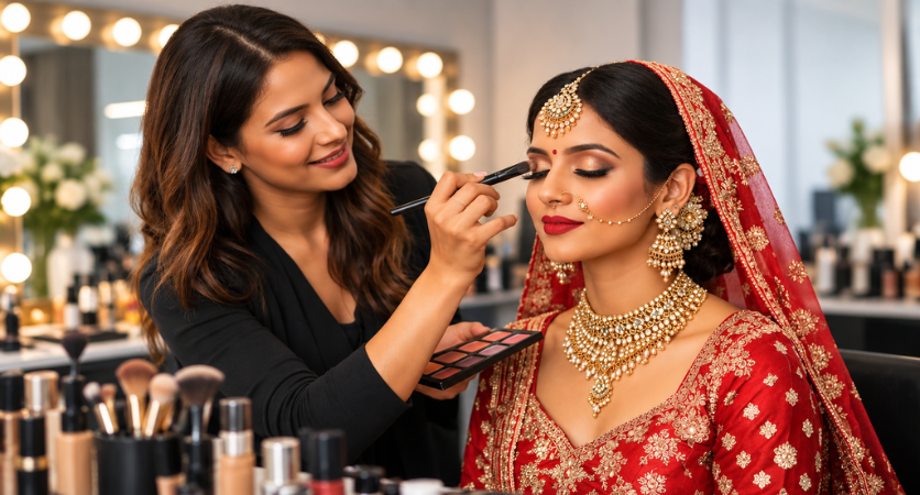 Makeup Artist in Tirunelveli and professional MUA training at ADK International Beauty Academy